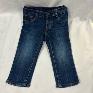 GAP - pull on denim jeans. Size 18 to 24 months
